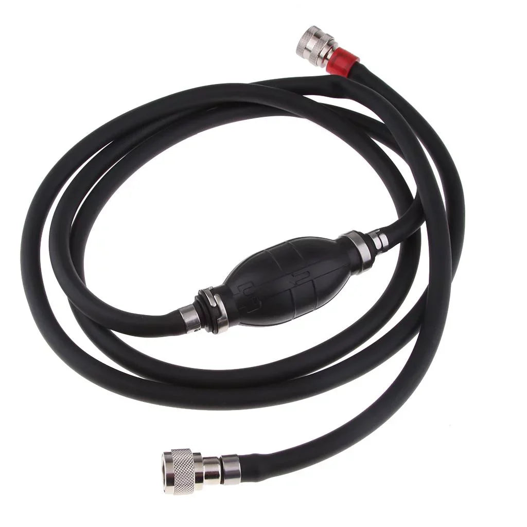 Line Marine Assembly Fuel Motor Hose for Line Tractors, and Outboard - RVs, Assembly Suitable 8FT Black Caravans Boat Boats, Fuel