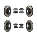 2019-2021 Rear Pads Front Drilled AWD - For Kit Disc Coated Auto Brake CX-3 Slotted KDF-100589 And Mazda Rotors Transit Semi-Metallic
