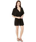 Lauren Cover-up 6 Dress, US UK BLACK Ralph Rayon Tunic Crinkle X-Small,