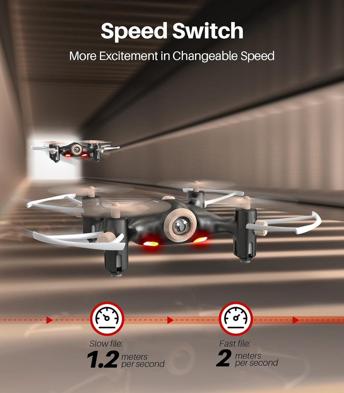 RC Black, Nano SYMA Gold Open Drone - Mini Box Hold for Altitude Kids, Quadcopter X20