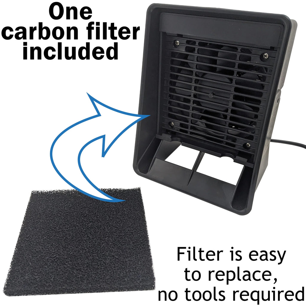 Includes Activated (Model - Fume Filter Soldering, Tabletop Xytronic Absorbs Extractor when and 400) Flux Carbon Smoke