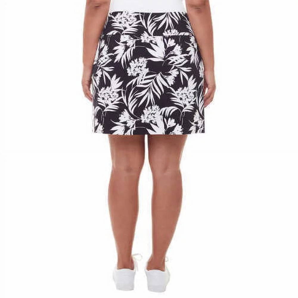 Printed Print,Medium S.C. & Co. Skort,Black Womens