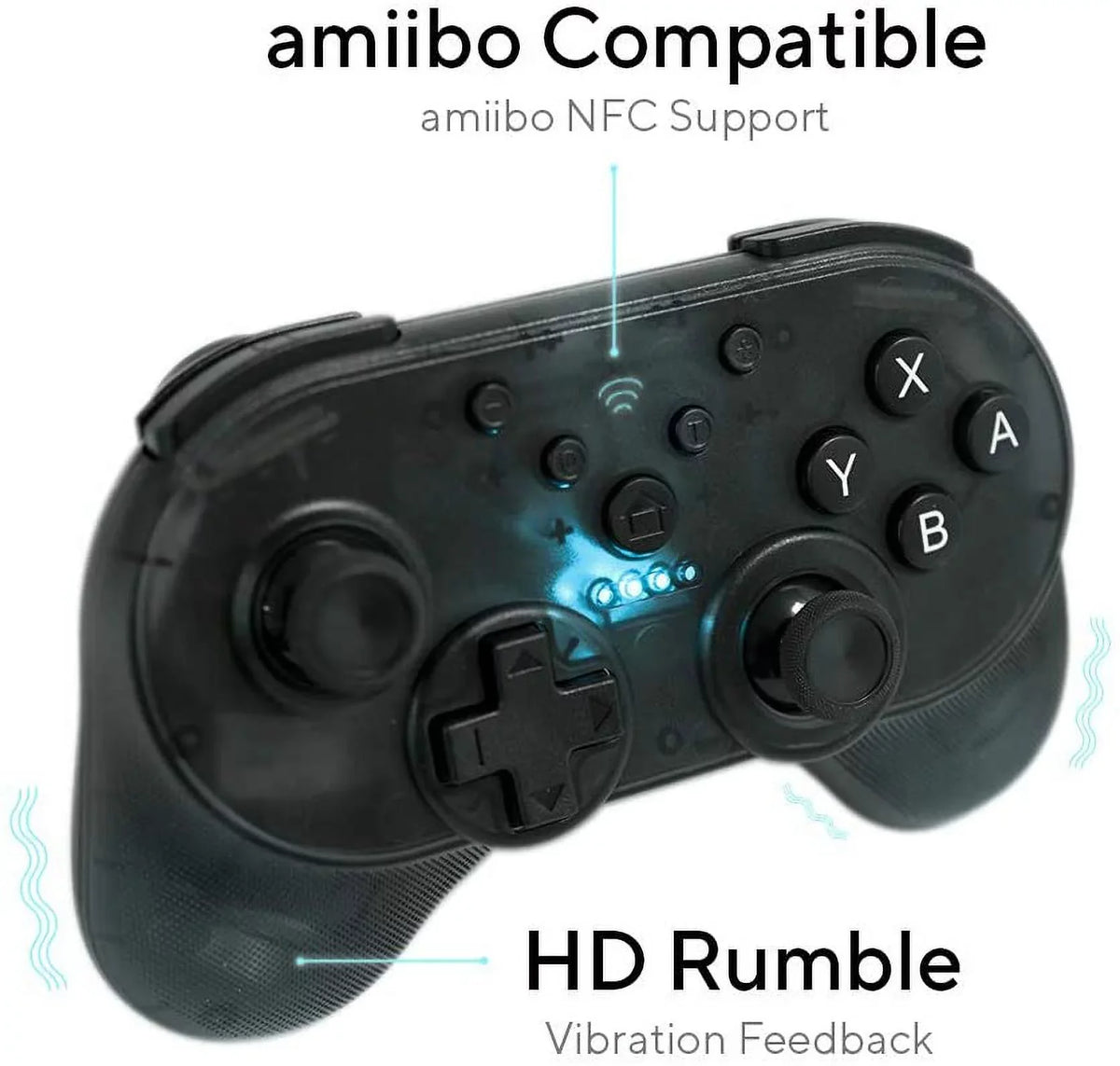 Turbo Gamepad Accessory] w/ Amiibo YOOL Mini NFC + Mode Support Wireless [Nintendo Switch