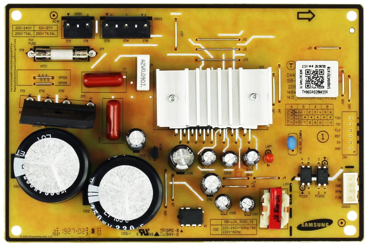 Inverter DA92-00459X Refrigerator Samsung Power