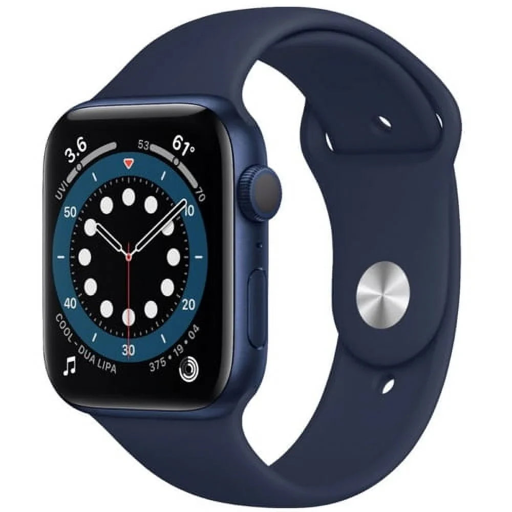 Sport 44mm Case - Blue Navy Fair - Aluminum 6 Watch Pre-Owned GPS Apple (2020) - Series Band