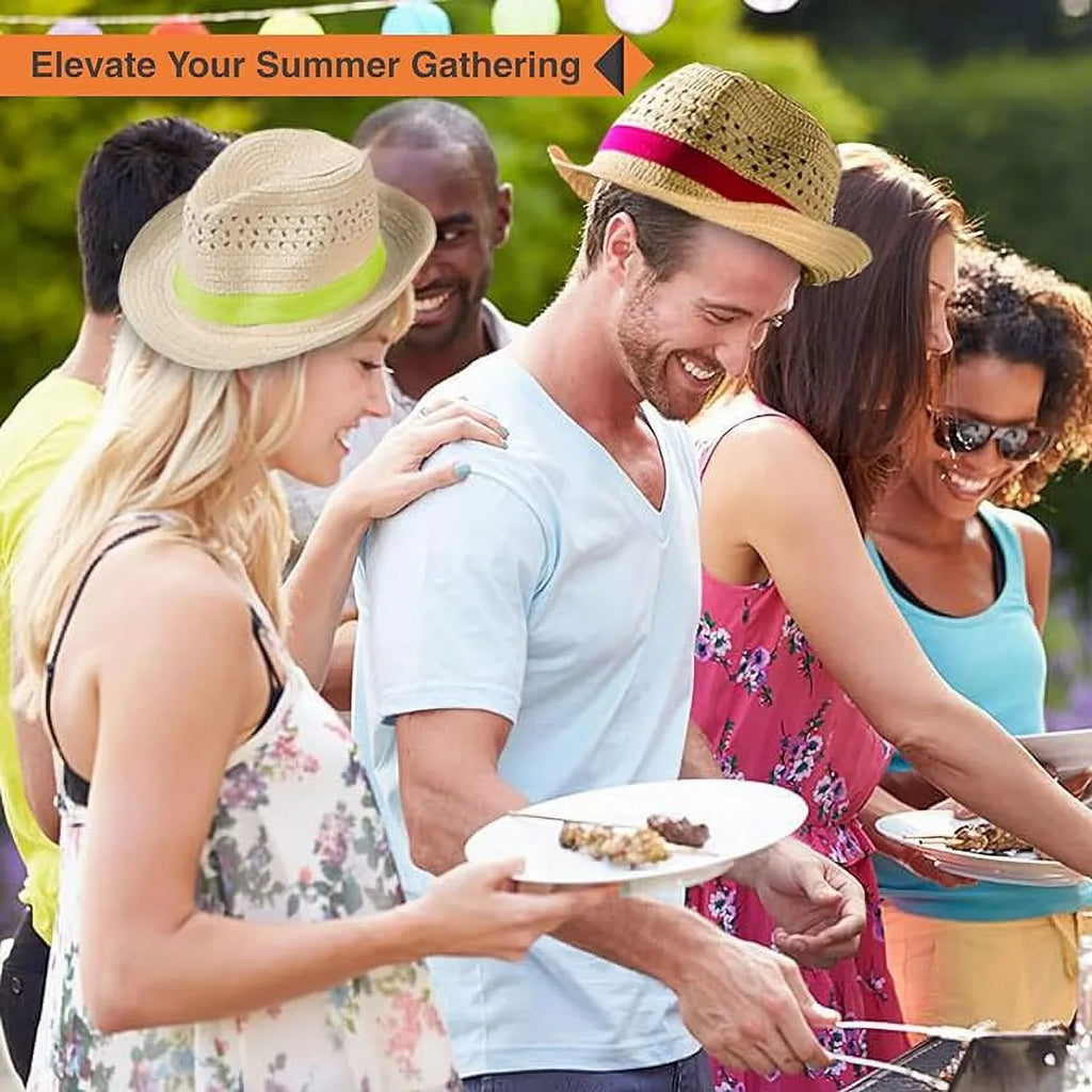 12 Pieces - Party - Wear With Band Fedora