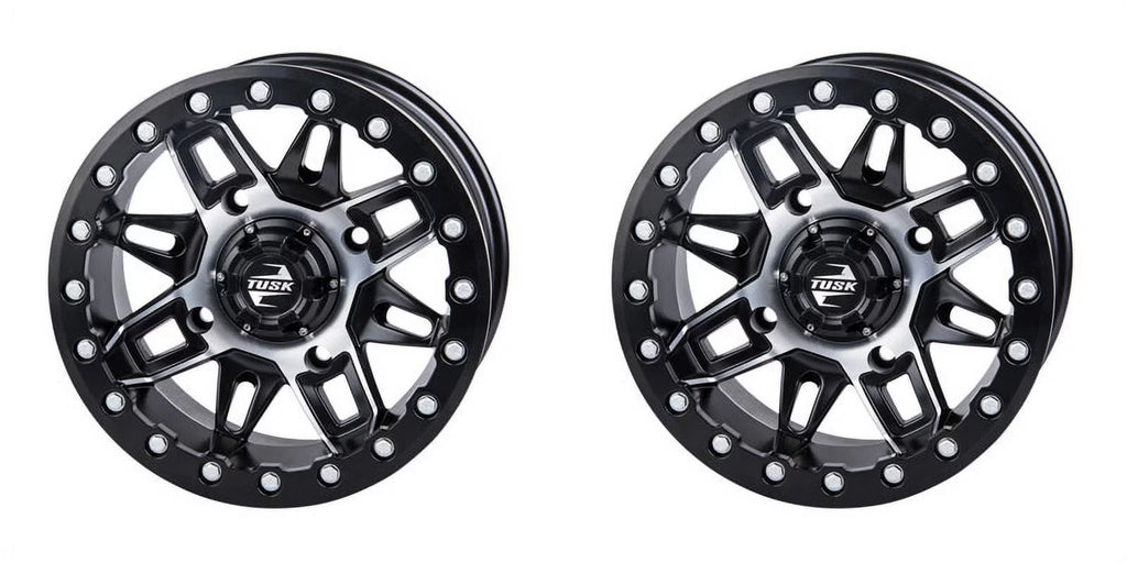 Pack) Wheel Wasatch HD10 Machined/Black For 2.0 4/137 Beadlock Tusk 15x7 5.0 + CAN-AM Pro (2 Limited Defender 2021-2022