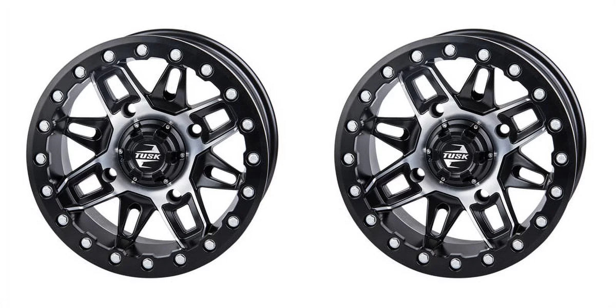 Pack) Wheel Wasatch HD10 Machined/Black For 2.0 4/137 Beadlock Tusk 15x7 5.0 + CAN-AM Pro (2 Limited Defender 2021-2022