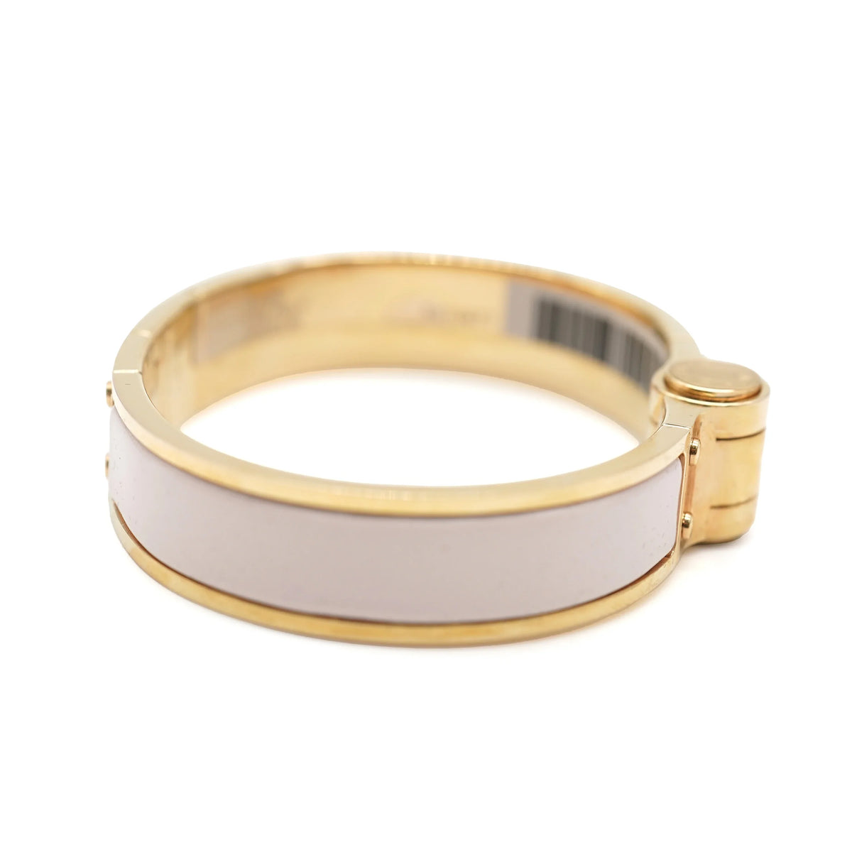 In Narrow Pre-Owned Charniere Uni Hinged Bracelet Hermes Candeur Rose