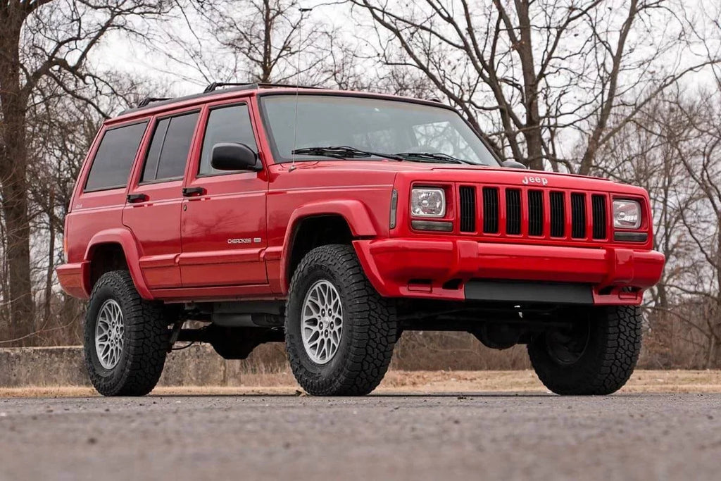 | Rough II | 3" Cherokee N3 (fits) Lift Kit 670XN2 XJ Jeep Suspension | Shocks Leaf Country Series Add 1984-2001