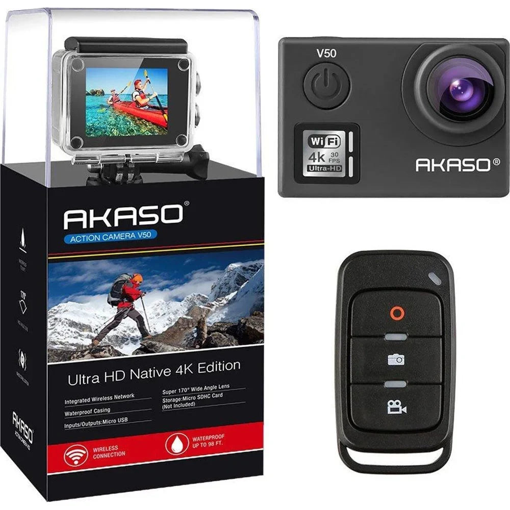 20 - Camera-Native V50 Box) Wi-Fi Action MP (Open with Akaso 4K/30fps