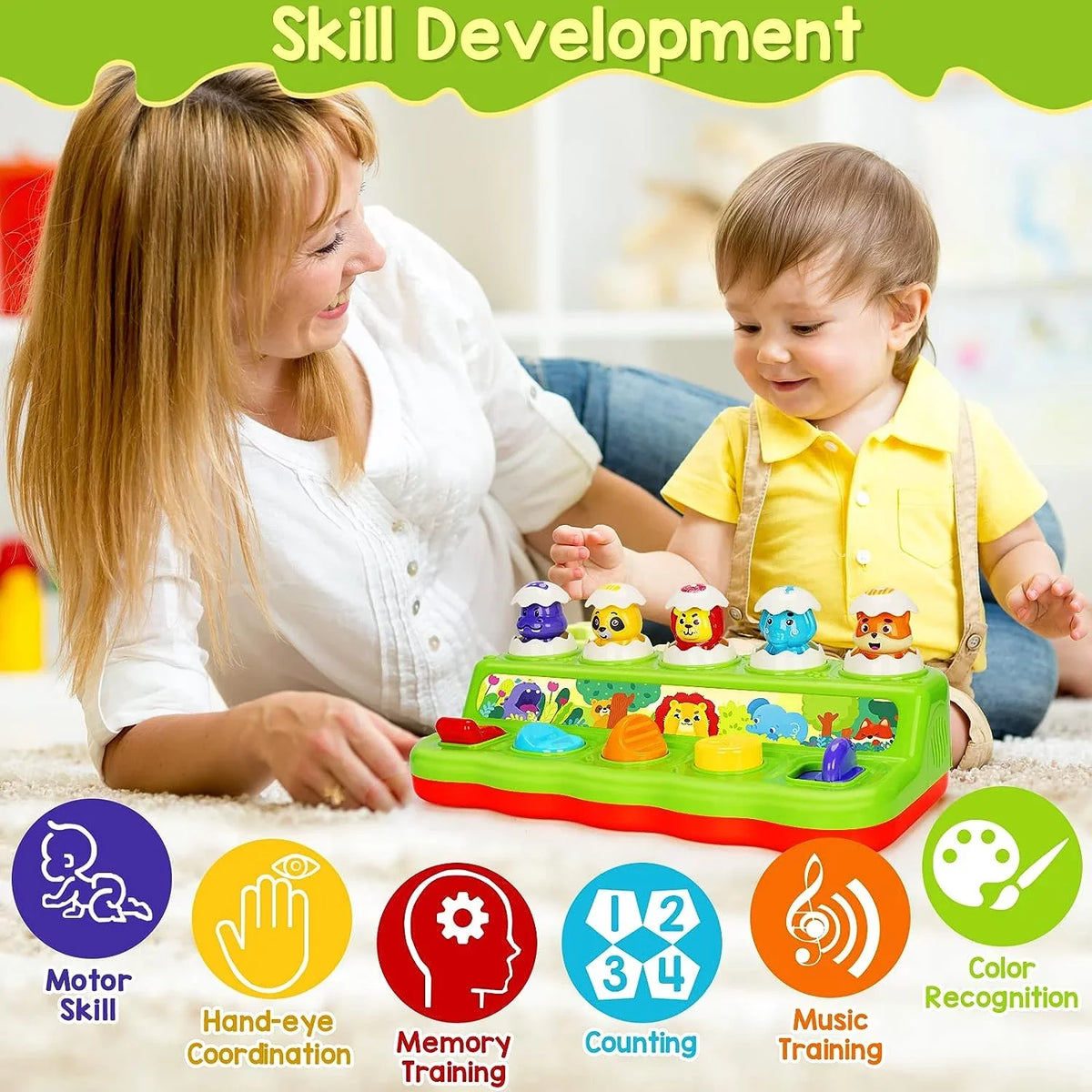 1-3, 1 Developmental Educational Year Toys Early 1 Learning Toddlers Toy Sensory Old 3 for for Old, Montessori Boys 2 Year Girls Toys
