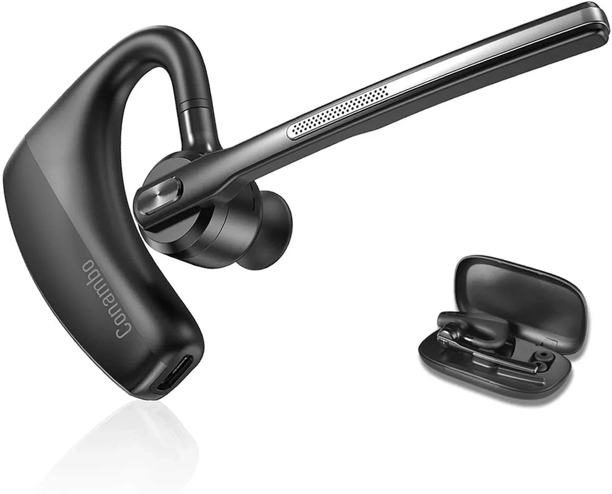 CVC8.0 Earpiece Talktime with Wireless Cancelling Dual Mic Bluetooth 16Hrs Bluetooth Noise 5.1