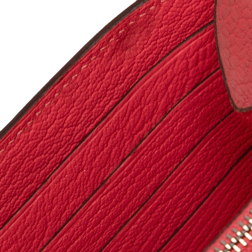 Authenticated Pre-Owned (Good) Wallet Leather Hermès Kelly Classic Wallets Pink Long Unisex Chevre Calf