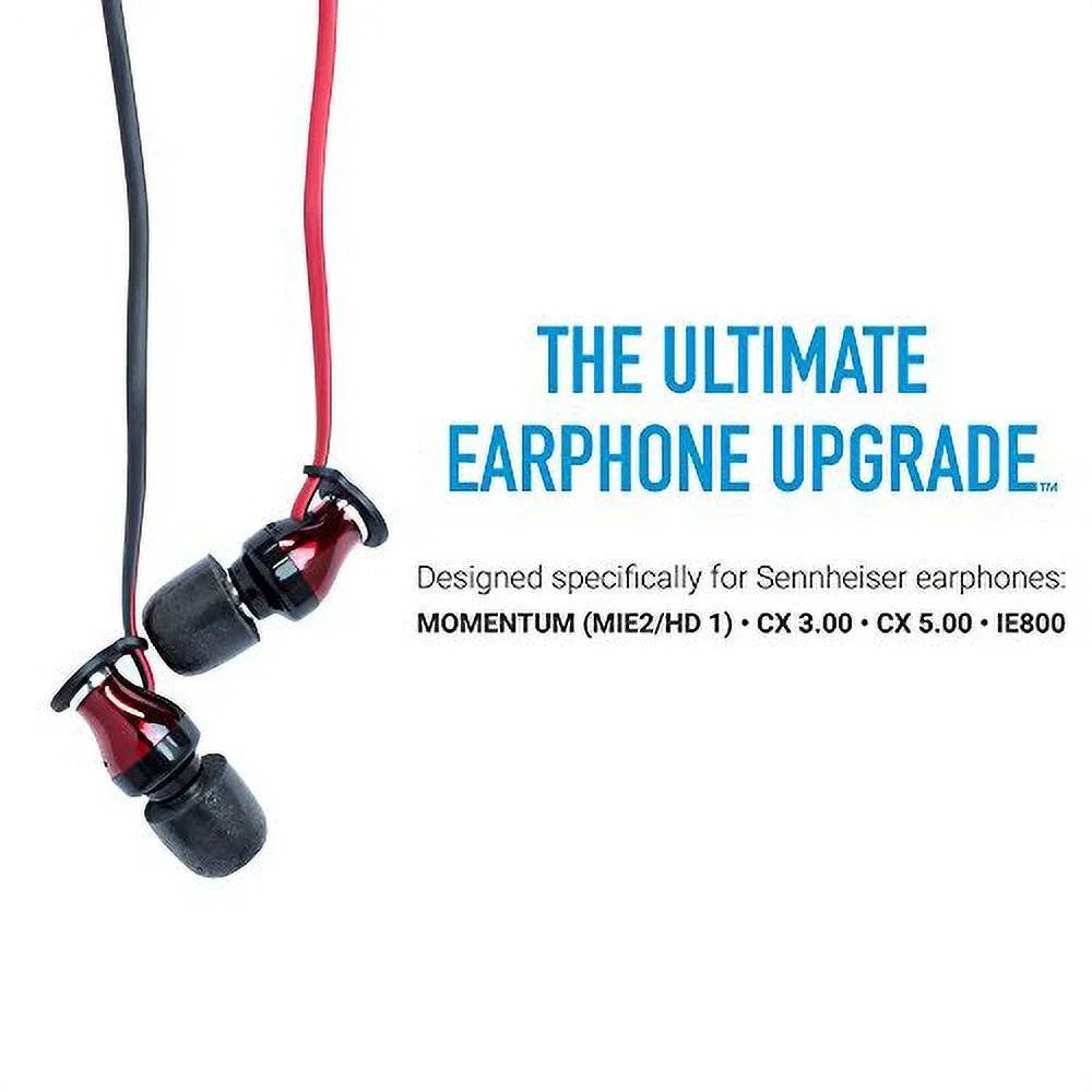 Foam 5.00 for Premium and MIE2, IE Momentum Pairs) Tips, HD1 3.00, Comfortable Tips Secure Earphone S, CX Replacement Sennheiser Fit(Large,3 Noise Memory Comply Earbud Cancelling 800 Isolation 7.00BT,