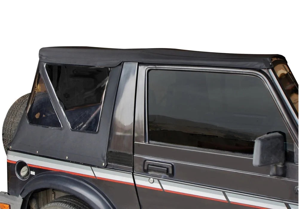 Black With Windows Suzuki Diamond Replacement For 98535 Factory RealTruck Soft Samurai, by Top 1986-1994 Zippered Tinted Rampage