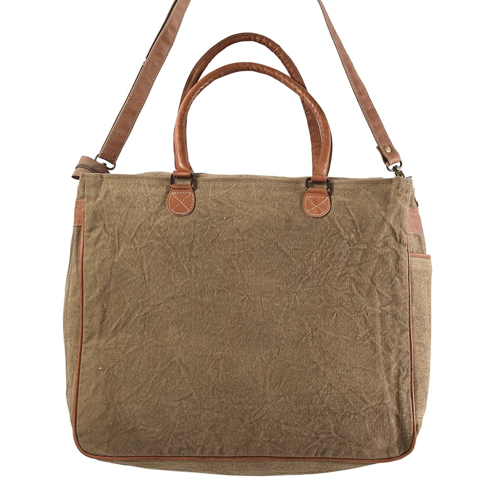 bag Upcycled TOTE Upcycled Leather purse women OHLAY KB Genuine Canvas western Wool handbag KB325