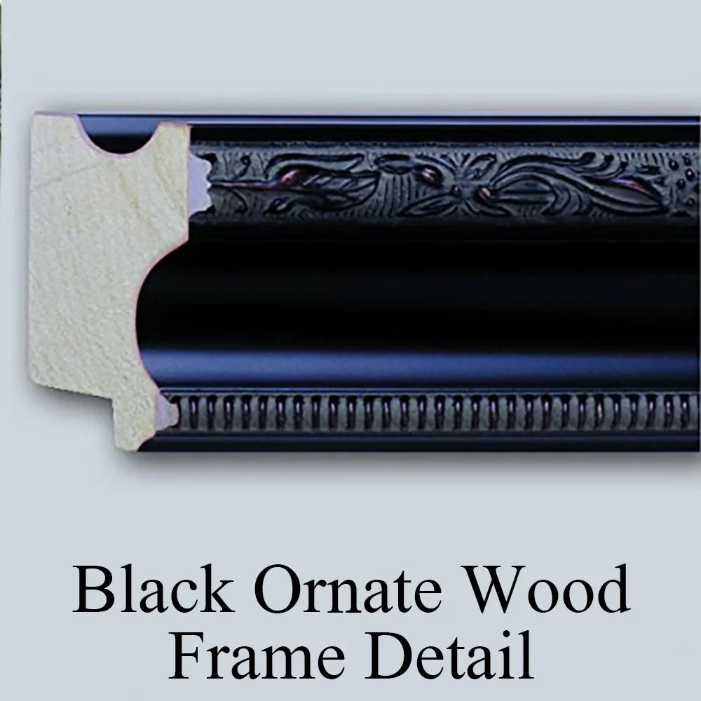 Matted Double Museum Titled Canoe Men Winslow - Black Print Two Homer Art a in Framed Wood (1897) Ornate 18x12
