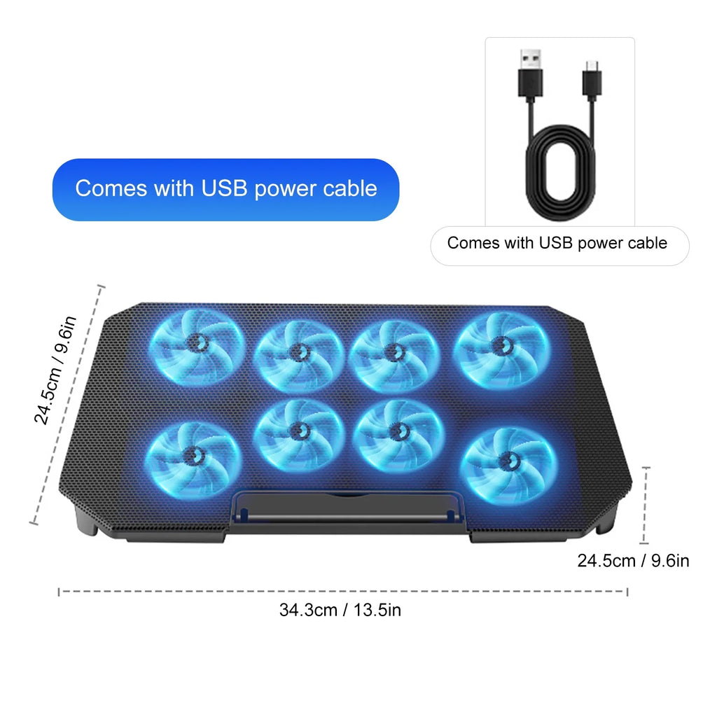 Strength 10-15.6 and 2 USB with Inch Fan Fan, Ports Cooling Laptop Htovila Adjustable