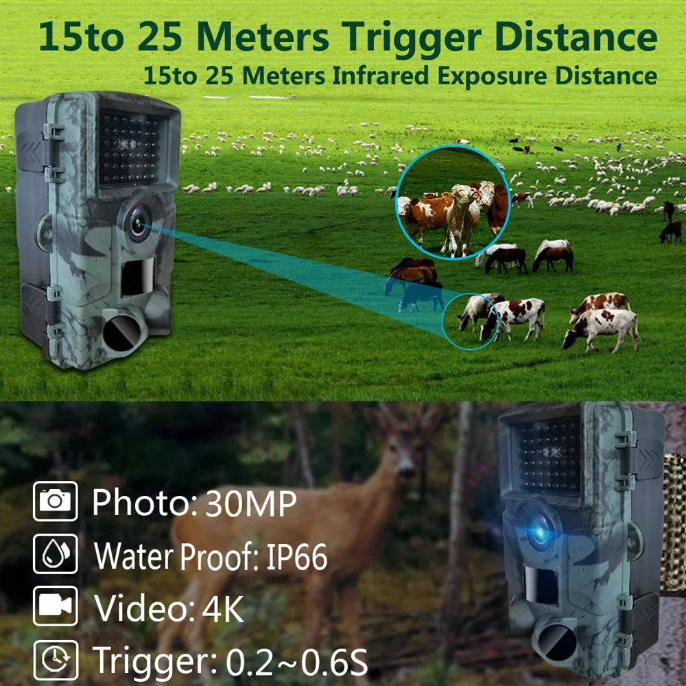 '- Camera, Trail Waterproof Wide Perfect IP66 Angle Camera and Motion 4K Activation for with Wildlife Nebublu