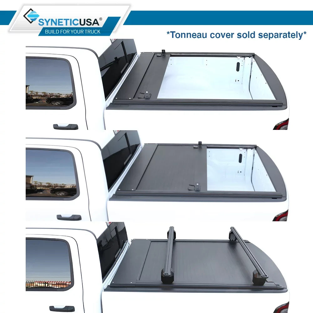 Truck with Bed Tundra Cargo Adjustable Duty F150 Titan Towers Heavy Ram Rack Syneticusa Silverado HD Crossbar Compatible