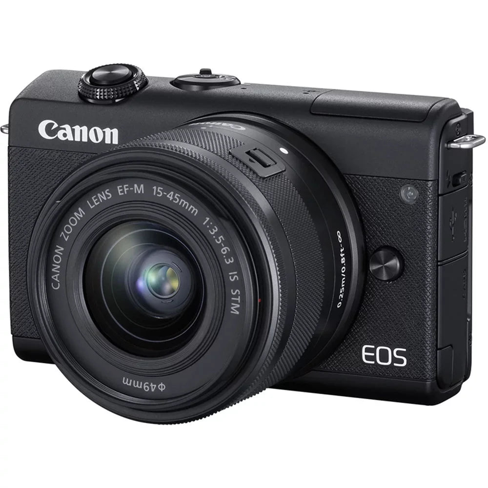 M200 Kit EOS Digital Lens Camera (Black) 128GB 15-45mm with + Canon Mirrorless