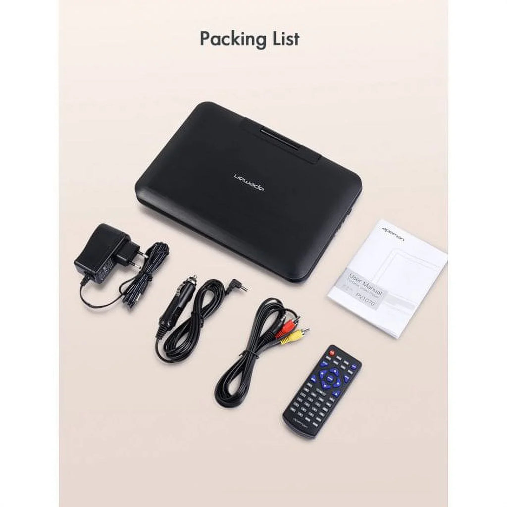 Swivel Hours Kids Battery Portable Built-in 9.5" Yoton Screen, Player 4-6 and for DVD Car, 7.5" with HD