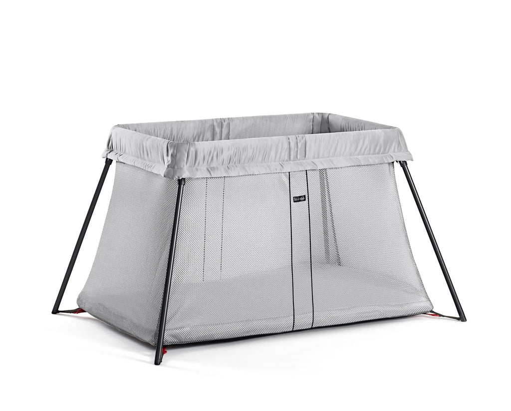 Pack Travel Light Fitted Bundle BabyBjorn Sheet Silver and Crib