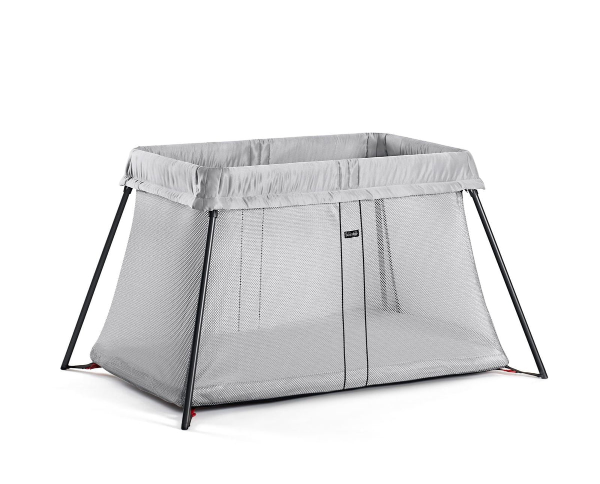 Pack Travel Light Fitted Bundle BabyBjorn Sheet Silver and Crib