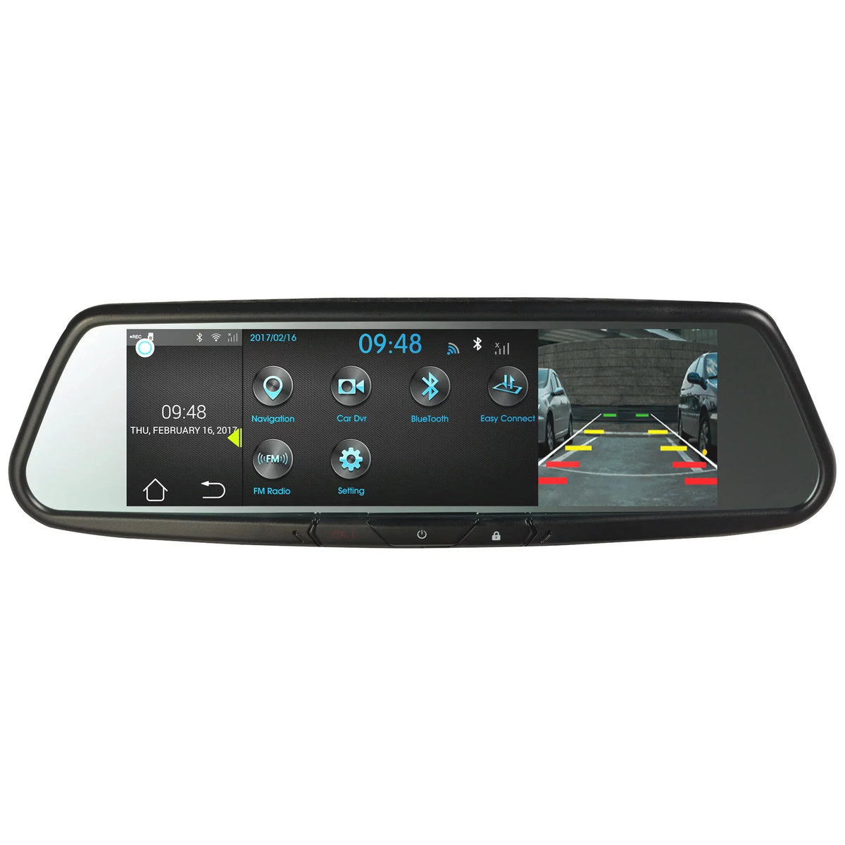 Mirror Inch DVR Smart with 7.8 Audiovox Built Bluetooth In Cam Dash and RVM740SM
