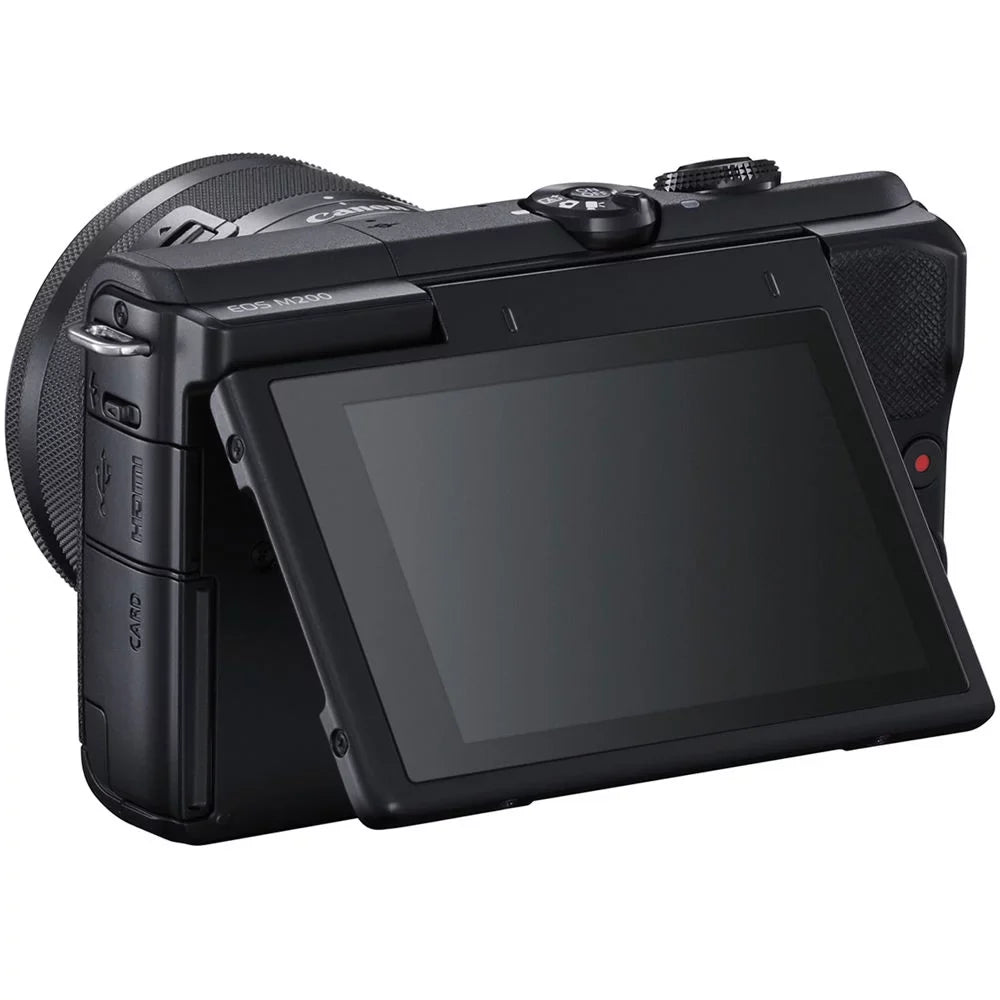 M200 Kit EOS Digital Lens Camera (Black) 128GB 15-45mm with + Canon Mirrorless