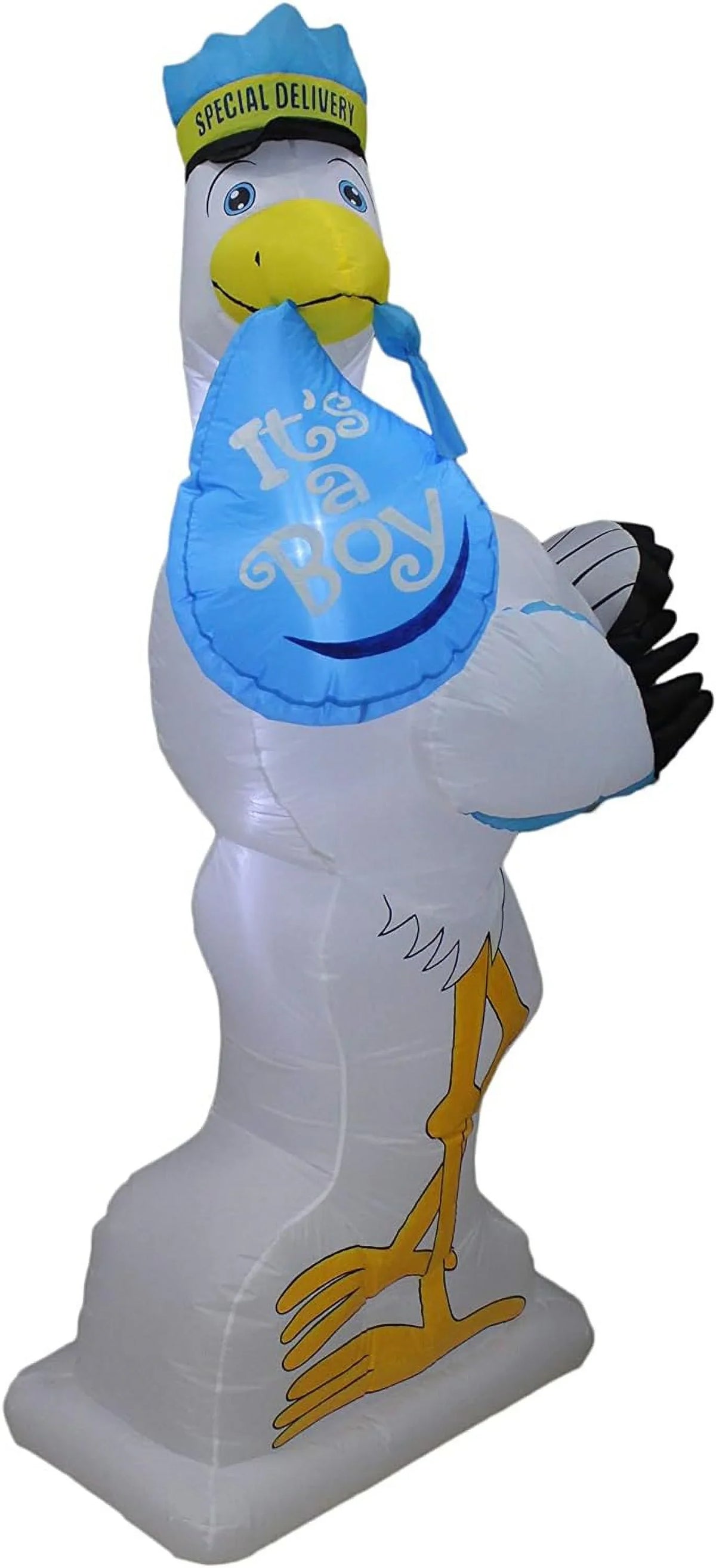 Blue Announcement Party Inflatable Outdoor Boy Indoor Prop Lights Tall Garden Lawn Home Baby 6 Blowup Foot For Special Celebration It's Decoration Baby Stork LED A Lighted Shower Yard Delivery