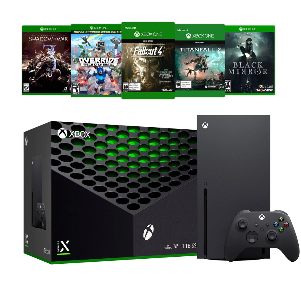 Deluxe Xbox Xbox Bundle Games Black Five with Flagship Microsoft X - Wireless 1TB SSD Series Controller X Console and
