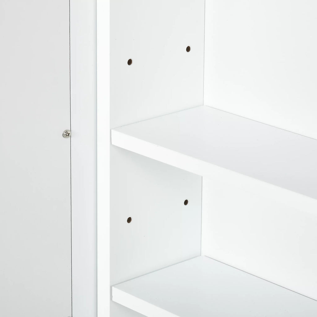 Medicine Bathroom Cabinet, Mounted Cabinet, Wall Mirror kleankin White