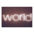 18x12 Canvas Products Neon Art Wall World Creative