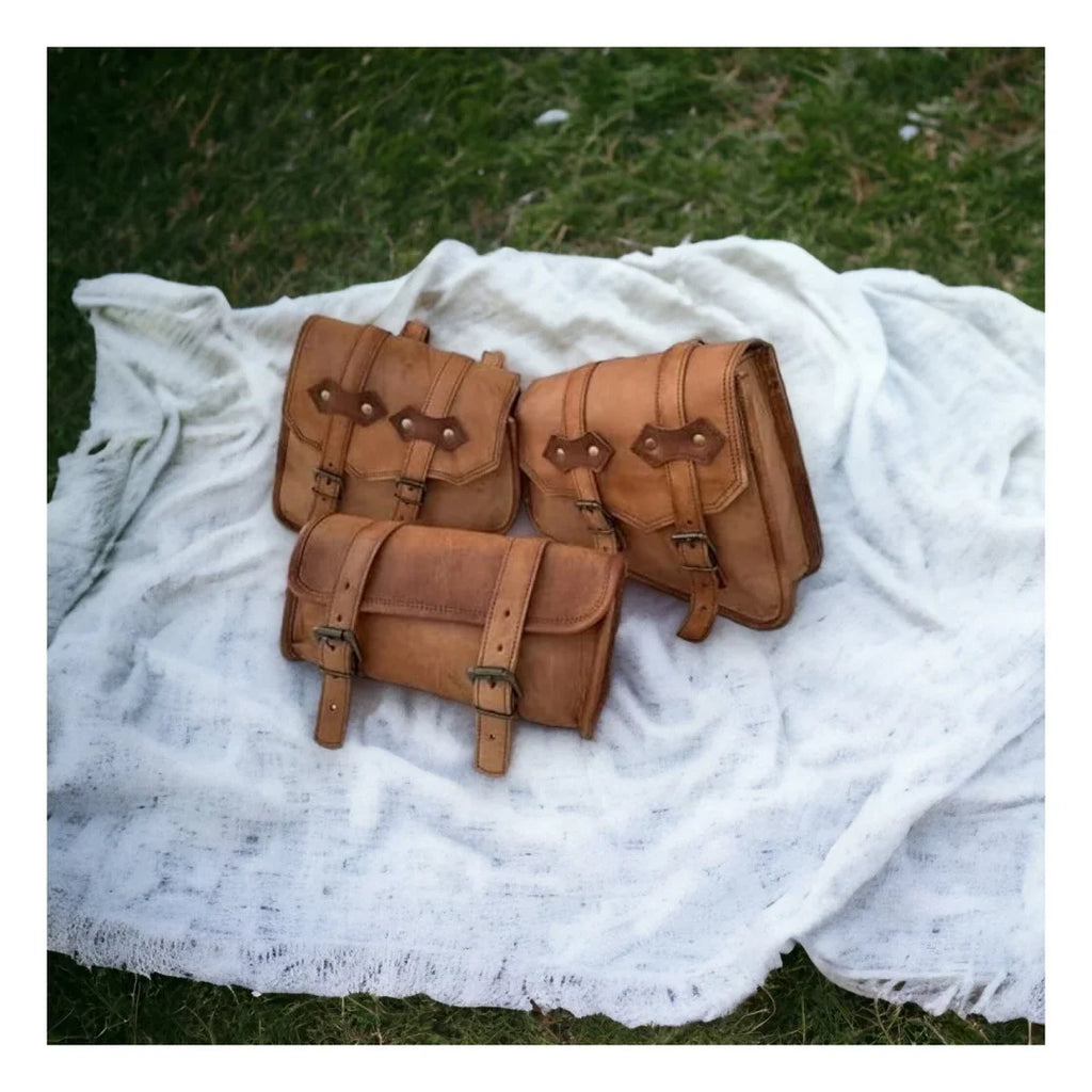 for - of Set Practical or Leather Her and Bag Him 3 Premium Gift Saddle Stylish