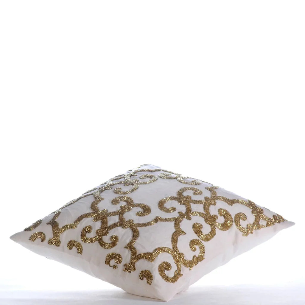 Pillow - Modern Gold For cm), Chair, Damask, Easter Pack Gold Encrusted Cushion of Euro Shams, European The (65x65 2, inch Euro Size Pillow 26x26 ShamCovers Linen HomeCentric Shams Cover