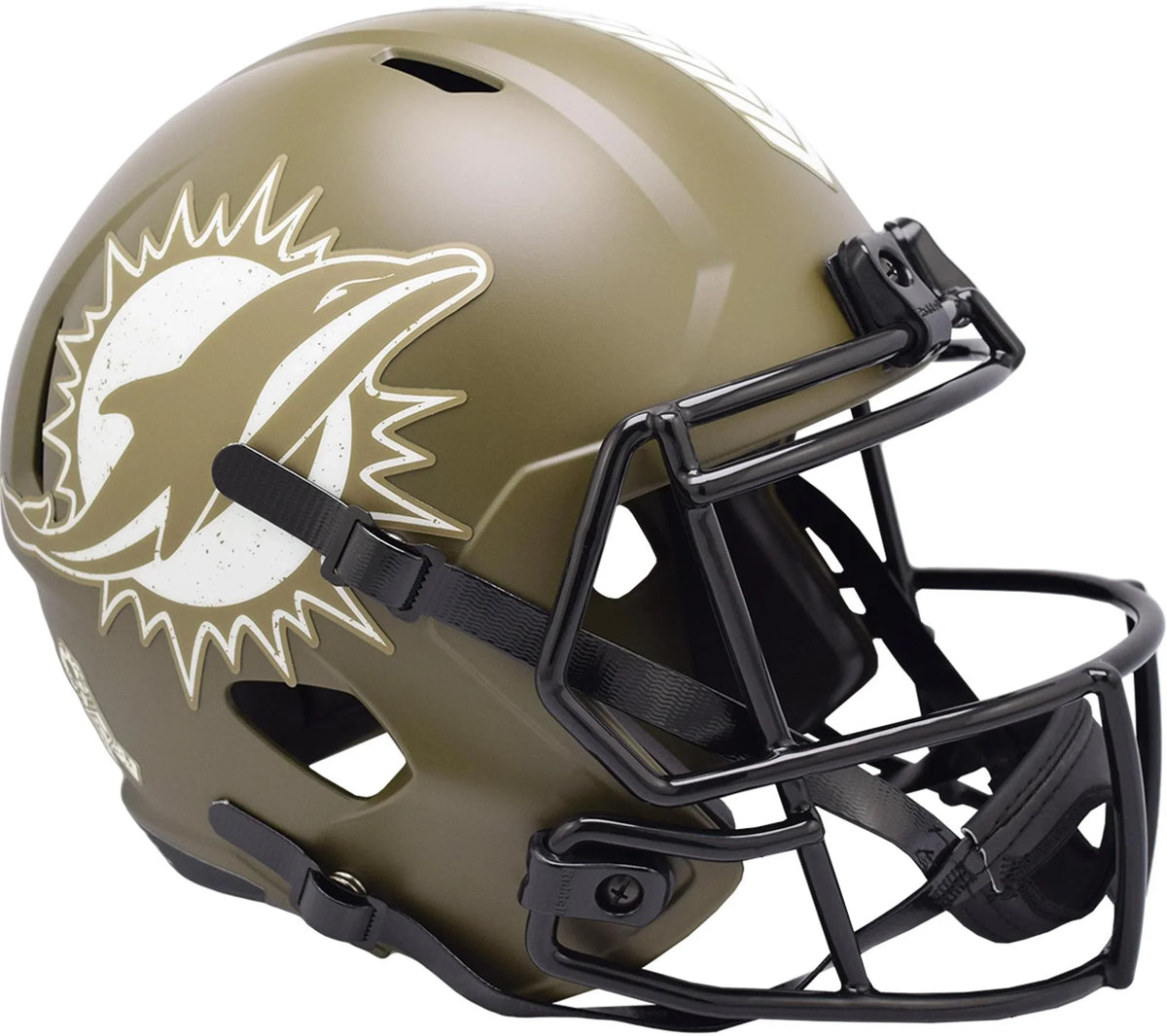 Dolphins Speed Helmet Salute 2022 Miami Replica Riddell To Service