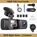 Inside, Car Front Black IR Vision FHD Dash Camera 1080P Cam HD 720P Night TOGUARD and