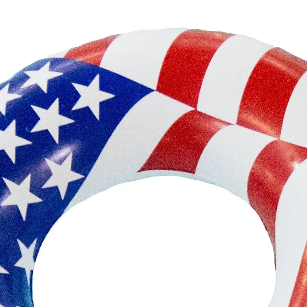 Float Swimline American Tube Flag Pack) 36 Inch Inflatable Swimming (12 Pool