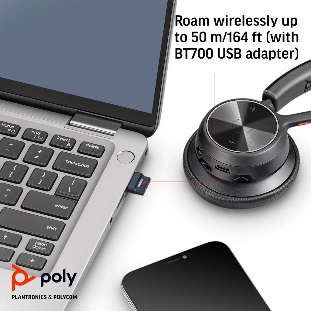 '- Over-the-head Mono - 20 4.92 - Bluetooth Certified Charge Wired/Wireless kHz Voyager ft Cable - Headset - - Ear-cup With 164 - - Teams Hz Poly 4310-M - ft Stand 20 Stereo, - Microsoft ... Binaural -