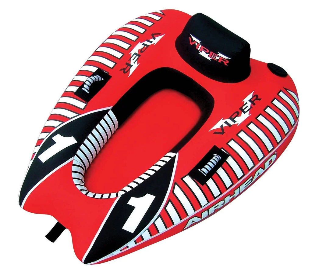 Tube AHVI-F1 Cockpit Inflatable Towable Rider AIRHEAD 1 Tow Rope Viper w/ Single
