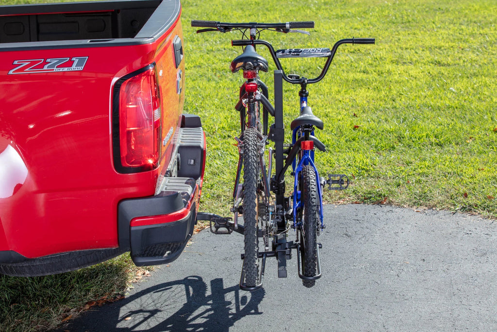 80 Car 10104071 Foldable Hyper lbs. Rack Capacity 2-Bike Tough Hitch-Mount Platform