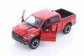 Cab Car Truck, Dodge 79358/16D - Showcasts 1/24 2019 Toy New Rebel Pickup but 1500 - BOX) Crew Diecast Red (Brand scale NO Ram Model
