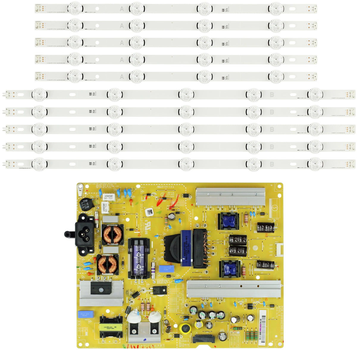 50LB Models Strips / LG / LED Power Supply 50LF Backlight NC500DUN-VXBP2 Combo