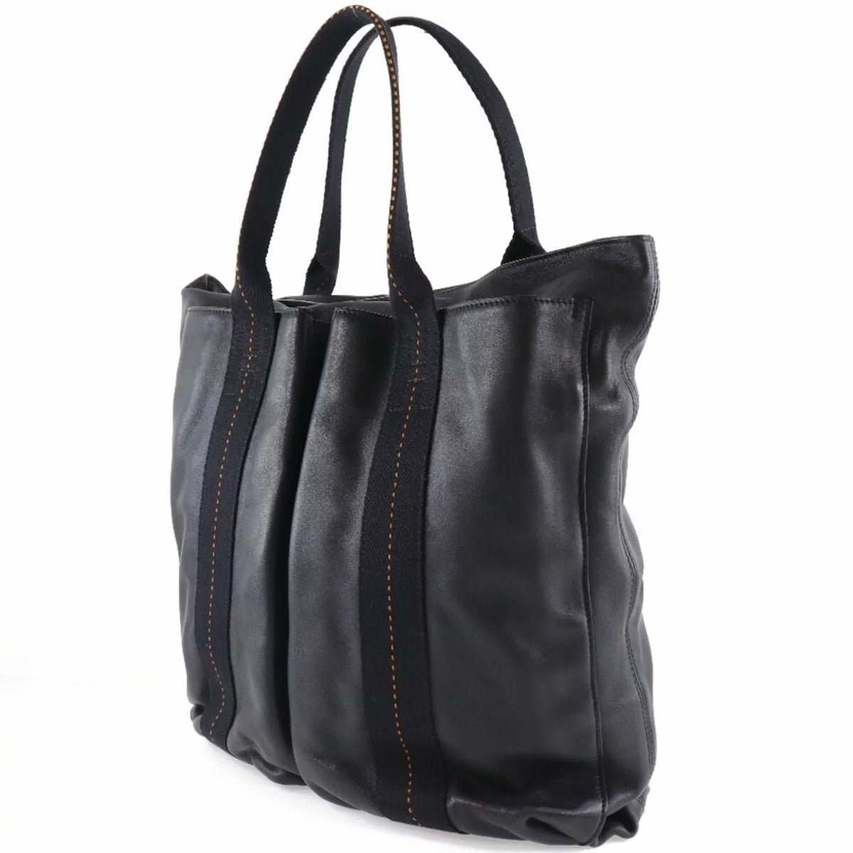 Vertical Hermes Unisex Tote Bag (Fair) Voderma Caravan Pre-Owned PM Black