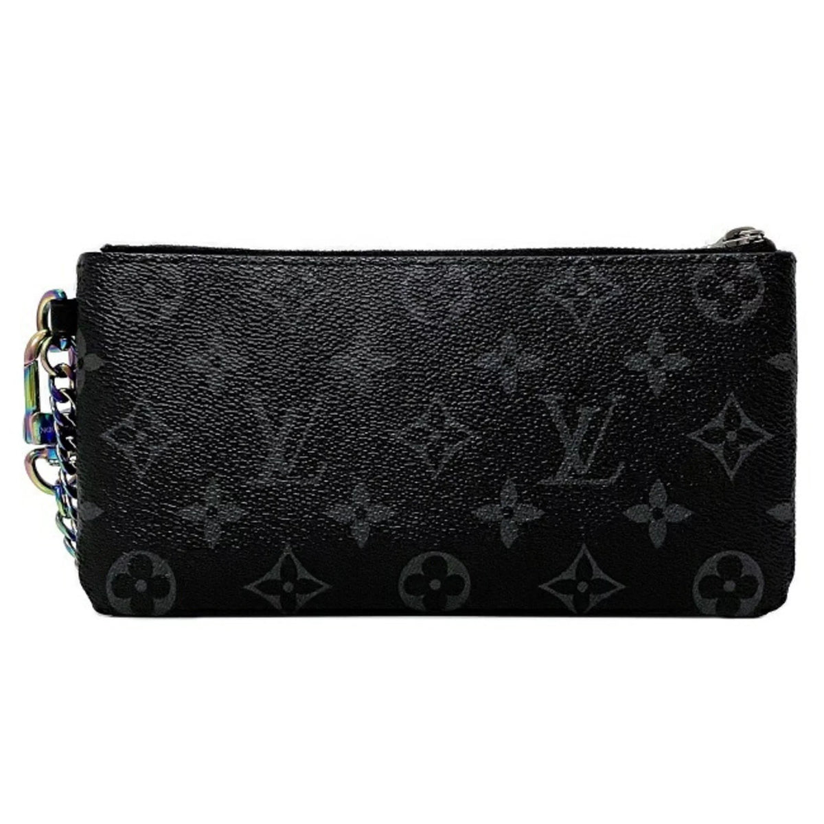 Flash VUITTON Black Pouch Vuitton Gray (Good) UB1137 Pre-Owned Fragment Monogram Fujiwara Hiroshi Louis iPhone Rainbow LOUIS Collaboration M64433 Eclipse