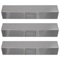 Deflector, Barbeque Replacement Plate 15" 810-8410-S Cover Shield Compatible Steel Bar, Burner Bar, Flame Stainless Tent Parts Heat 3-Pack Grill Guard, for Flavorizer - BBQ Vaporizer Charmglow Tamer,