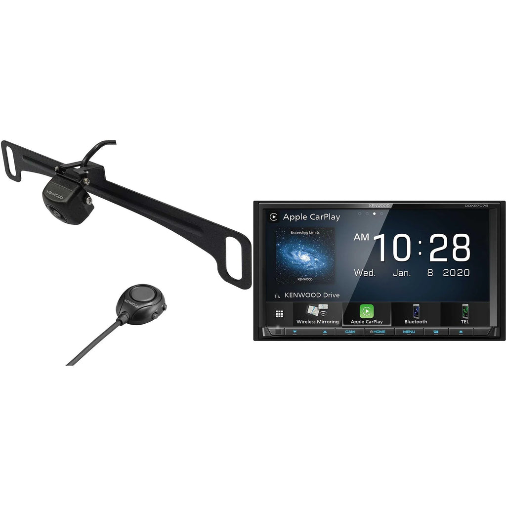 Kenwood Camera Rear Mounting Plate CMOS-320LP with View MultiMedia License DDX9707S Receiver with Multi-Angle