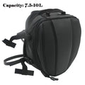 Expandable Leather Rear Tail Bag PU Motorcycle Seat Luggage Bag Pack